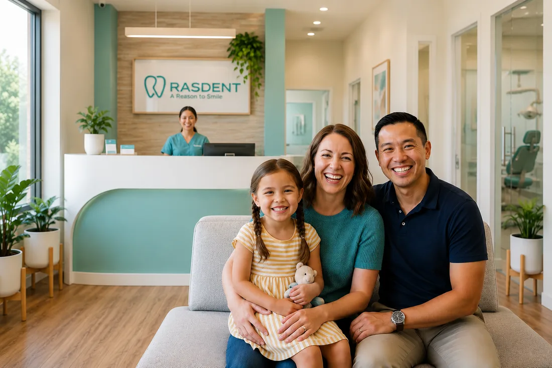 Happy Smiling Family at Rasdent Multi-Speciality Clinic